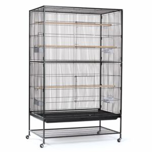 Prevue Hendryx F050 Pet Products Wrought Iron Flight Cage, X-Large, Hammertone Black